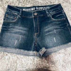Mossimo cuffed cutoff jean shorts